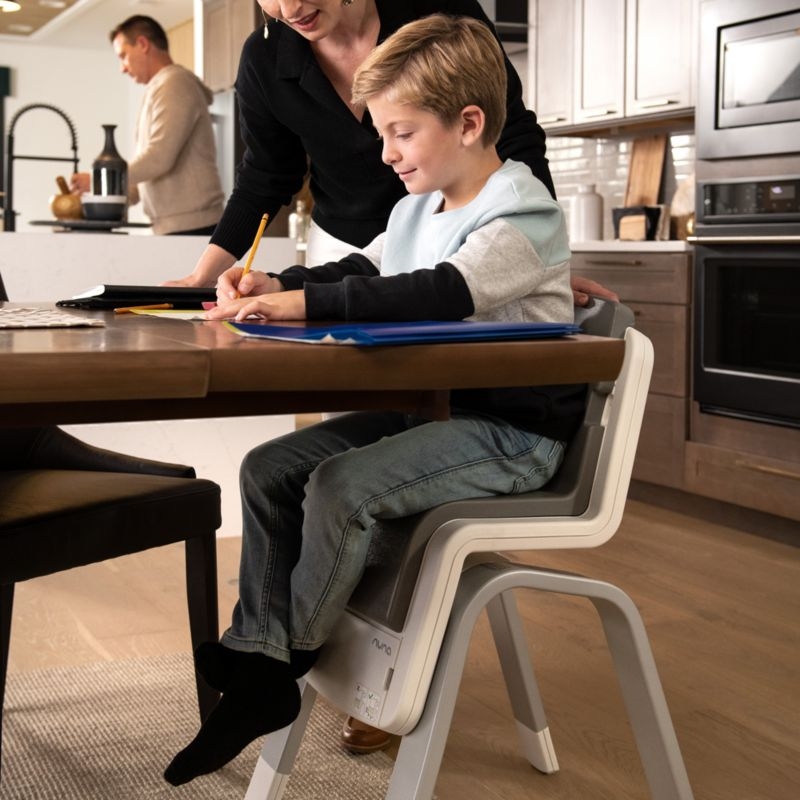 Nuna ® ZAAZ ™ Frost White and Grey Plastic Baby High Chair - Image 2