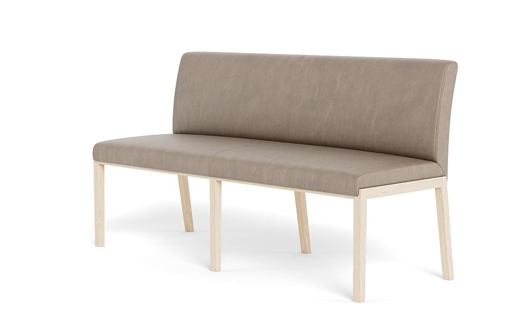 Callen Leather Wood Framed Upholstered Bench - Image 2