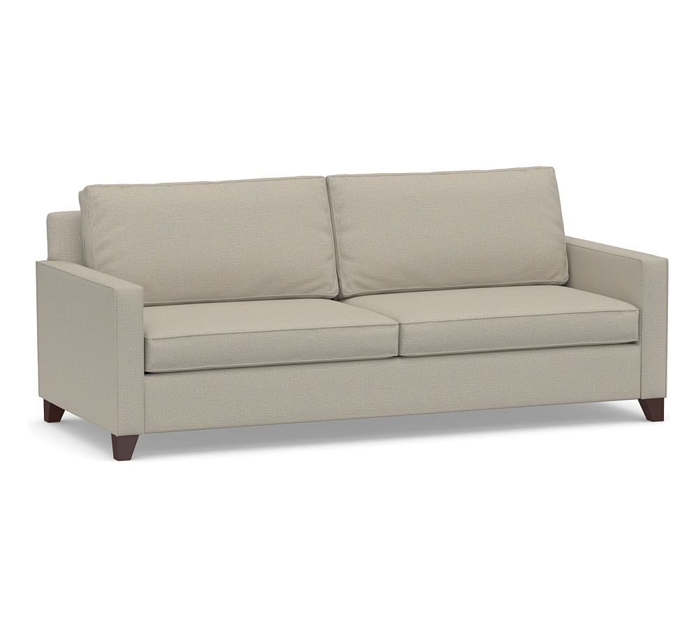 Cameron Square Arm Upholstered Deep Seat Grand Sofa 2-Seater 96", Polyester Wrapped Cushions, Performance Boucle Fog - Image 0