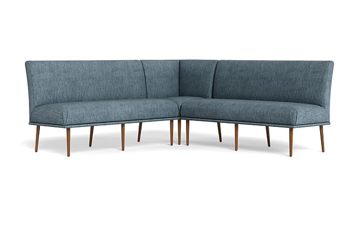 Dorian Upholstered Corner Banquette with Tufting Option - Image 2