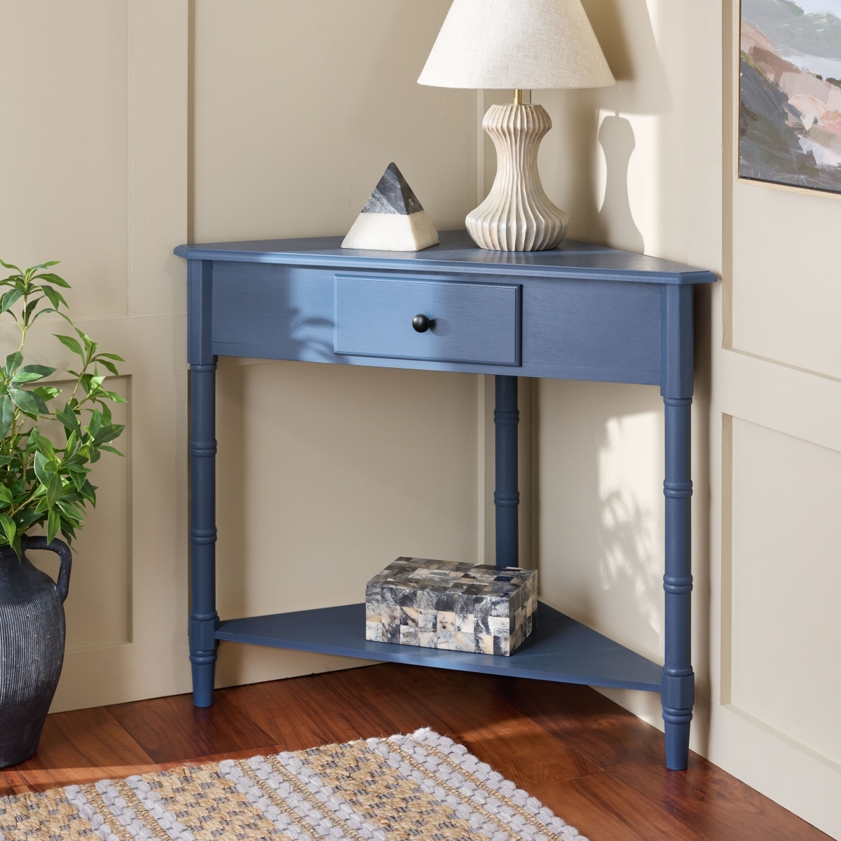 Gomez Corner Table - Blue - Image 1