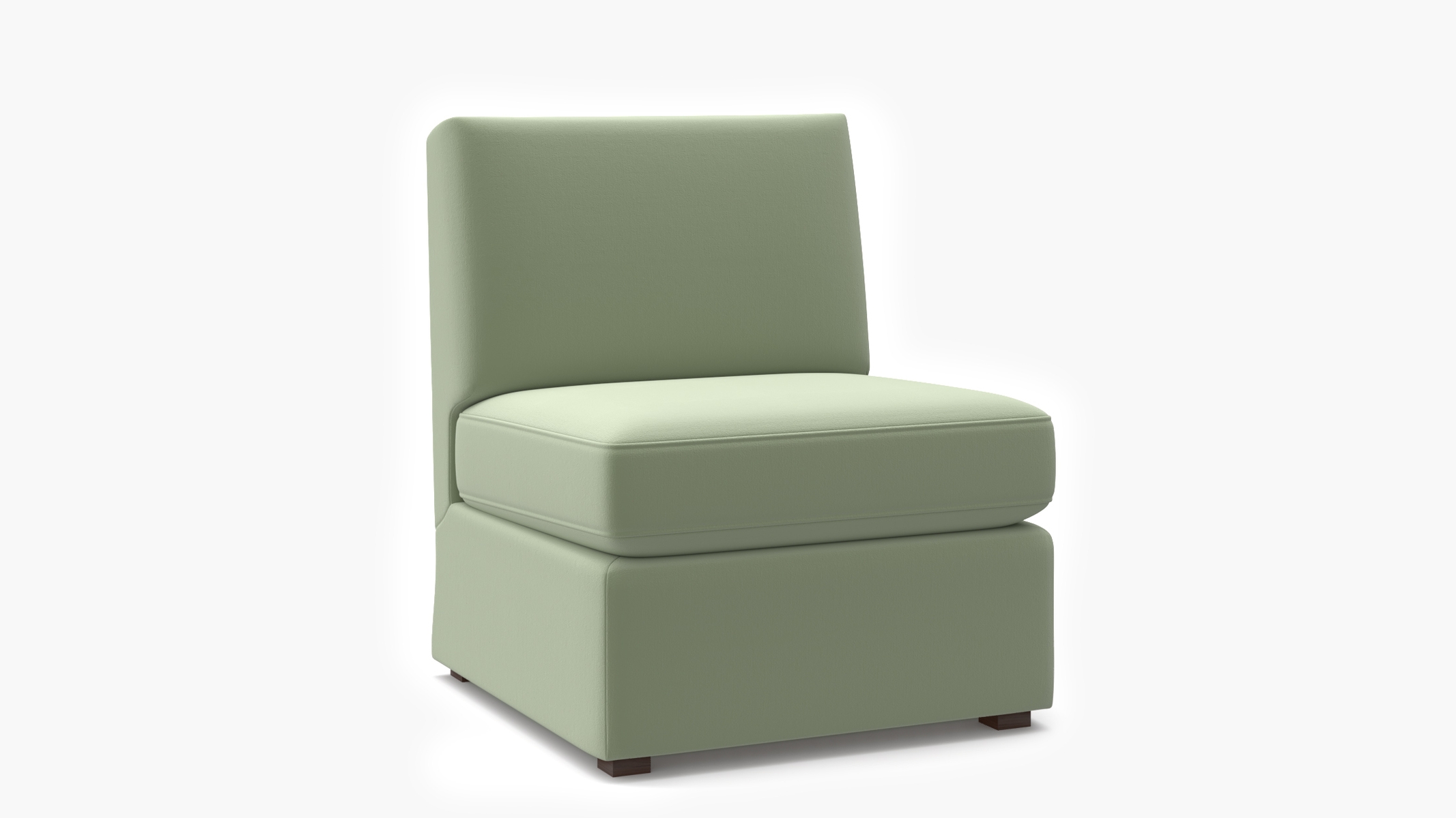 Grande Slipper Chair, Celadon Performance Plush Velvet - Image 1