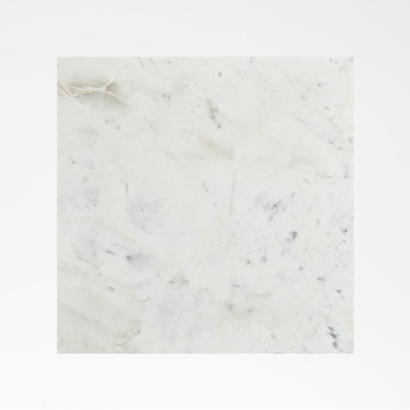 Troupe Marble and Natural Pine Wood 44" Square Coffee Table - Image 4