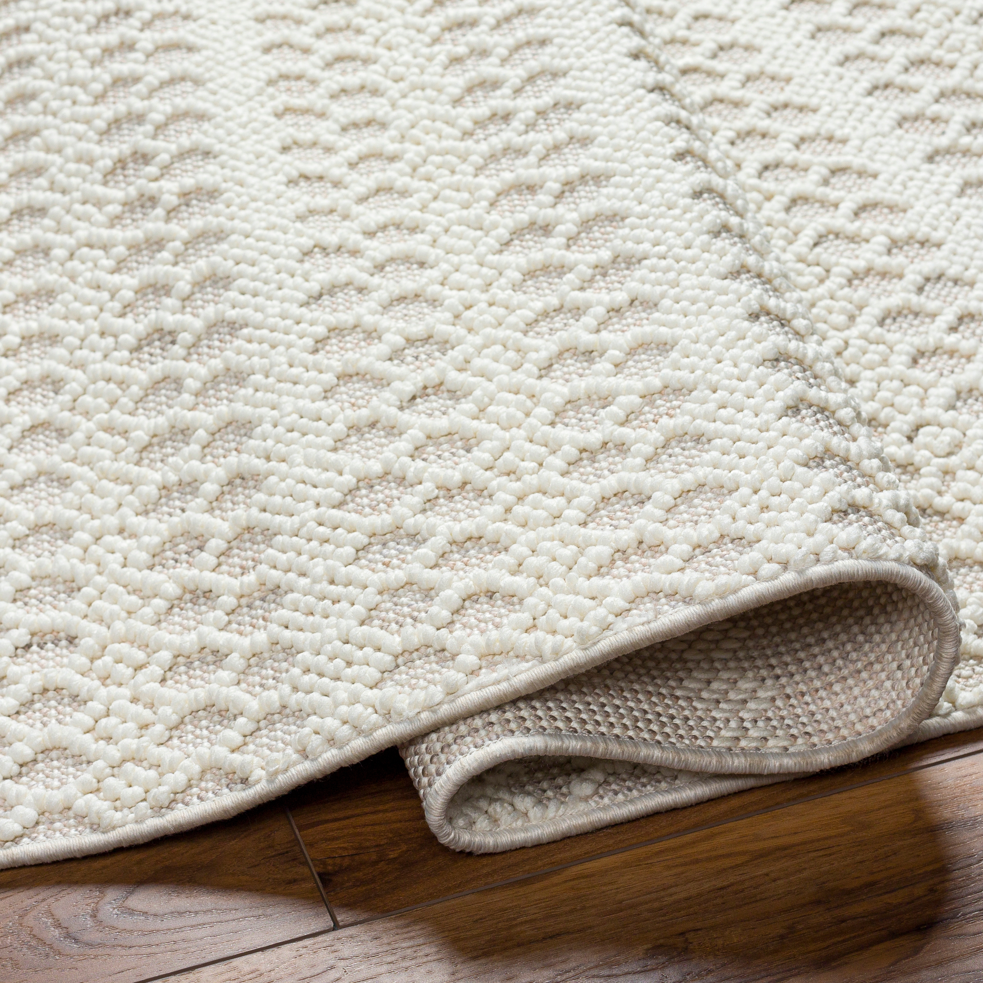 New Delhi Beige Indoor 8'11" x 12' Machine Woven Rug - Image 4