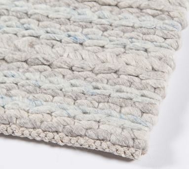 PB OPEN BOX Vale Handwoven Wool Rug, 8'9 x 11'9", Ivory - Image 5