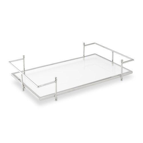 Stainless Steel and Glass Tray - Image 0