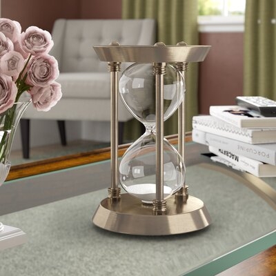 Woolum Acrylic and Metal Hourglass - Image 0