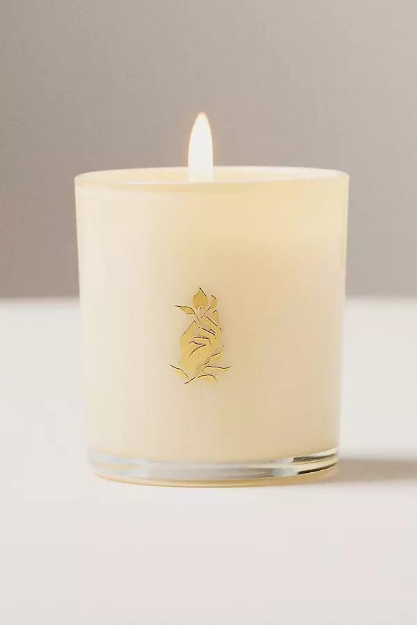 Floral Champagne Glass Candle - Image 0
