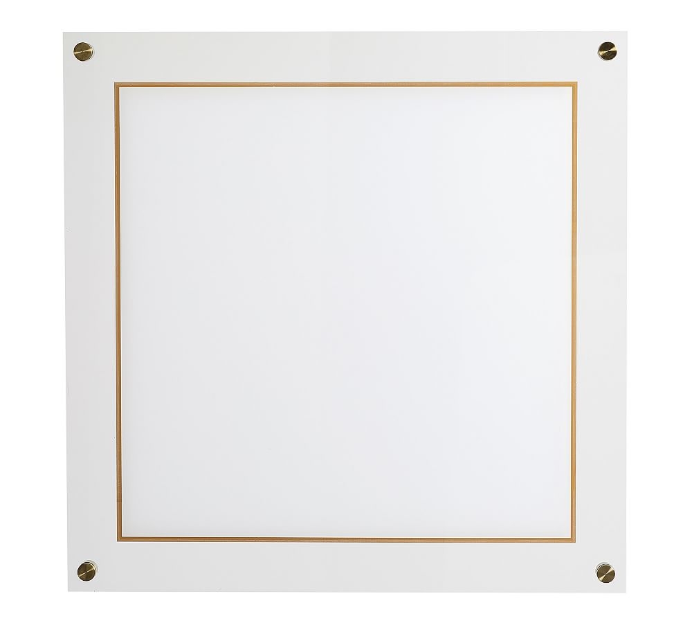 Acrylic/Brass Dry Erase Board - Image 0