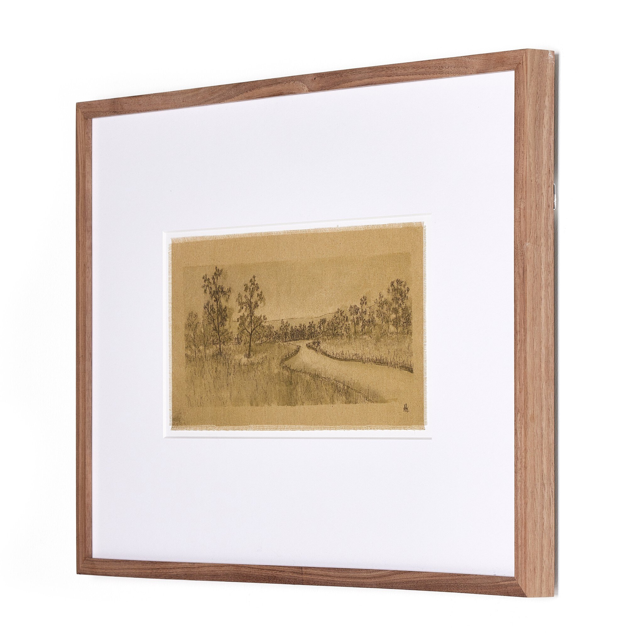 Untitled I by Aileen Fitzgerald - Rustic 1.5 Walnut - Image 1