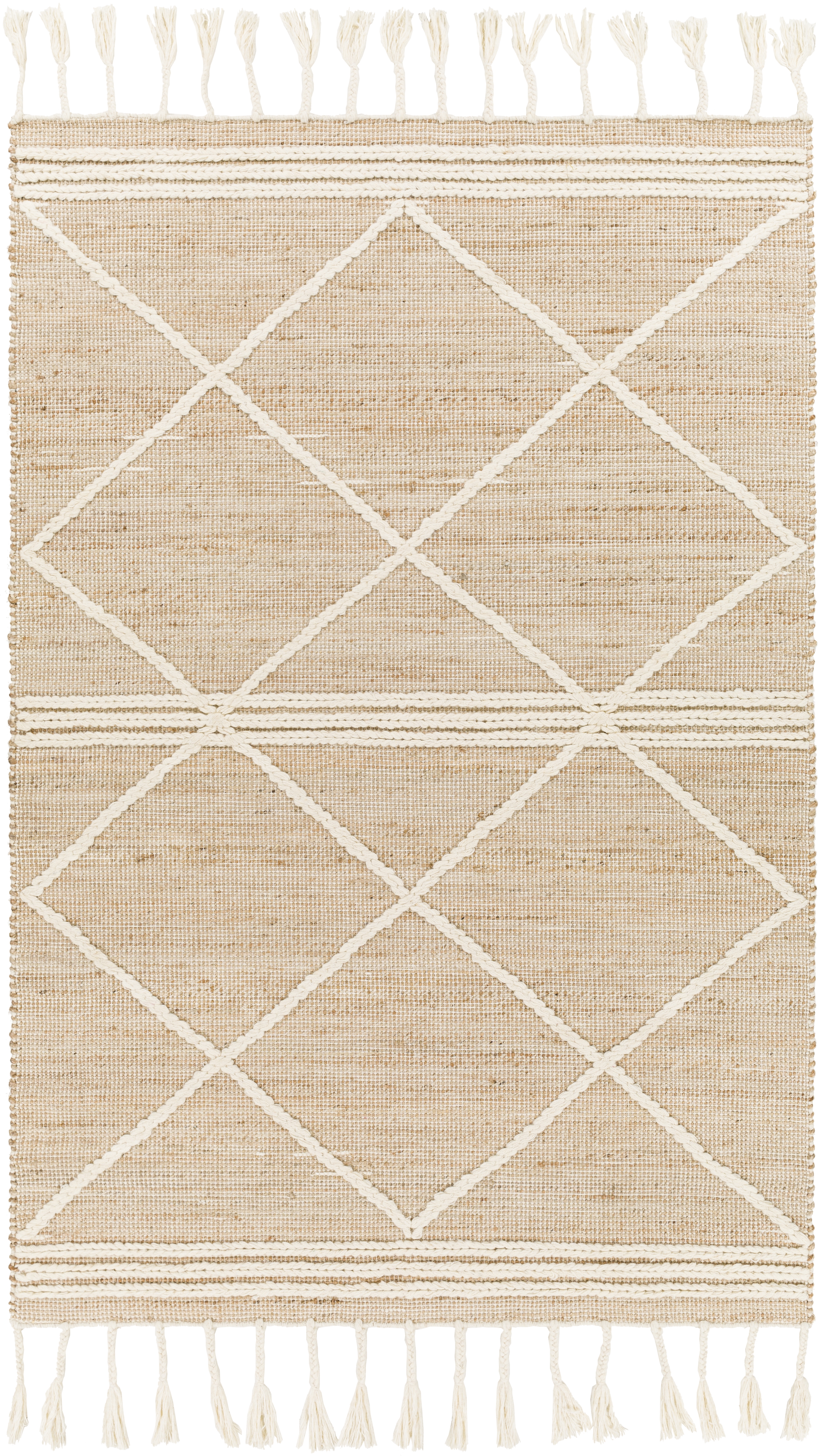 Norwood Beige Indoor 6' x 9' Handmade Rug - Image 0