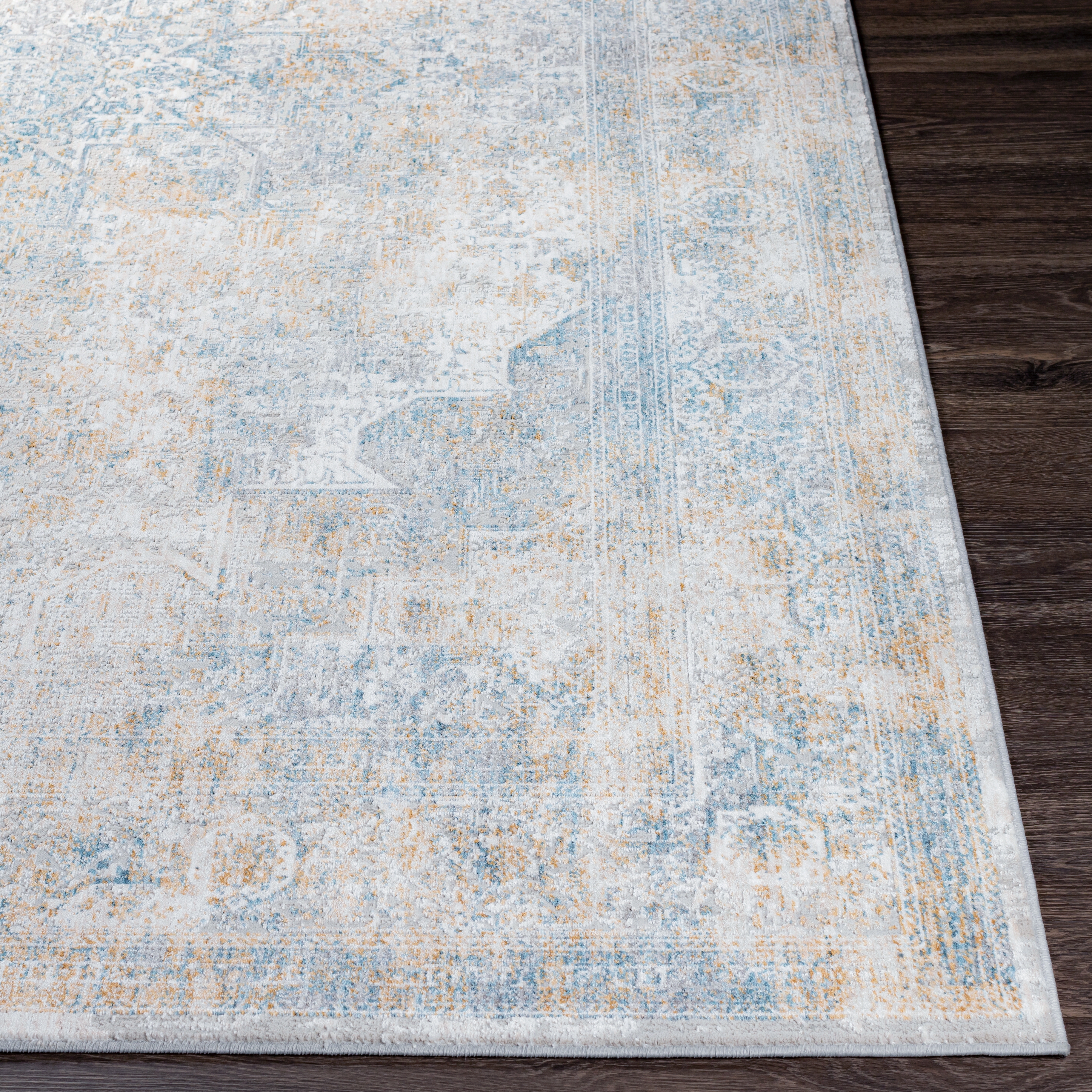 Carmel Gray Indoor 7'10" x 10' Machine Woven Rug - Image 1