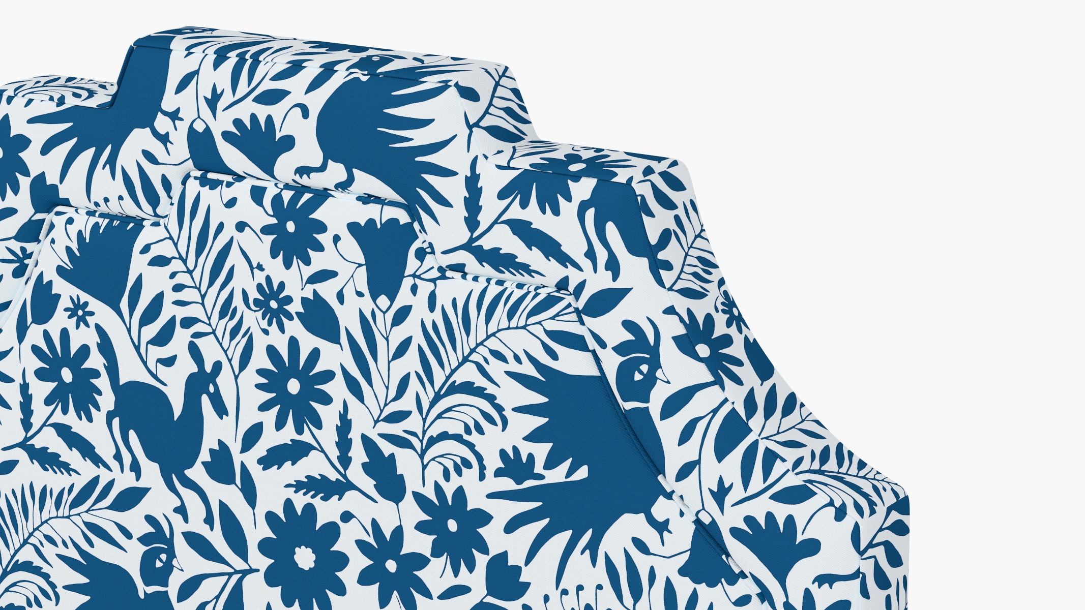 Art Deco Headboard, Cerulean Frida, Twin - Image 2