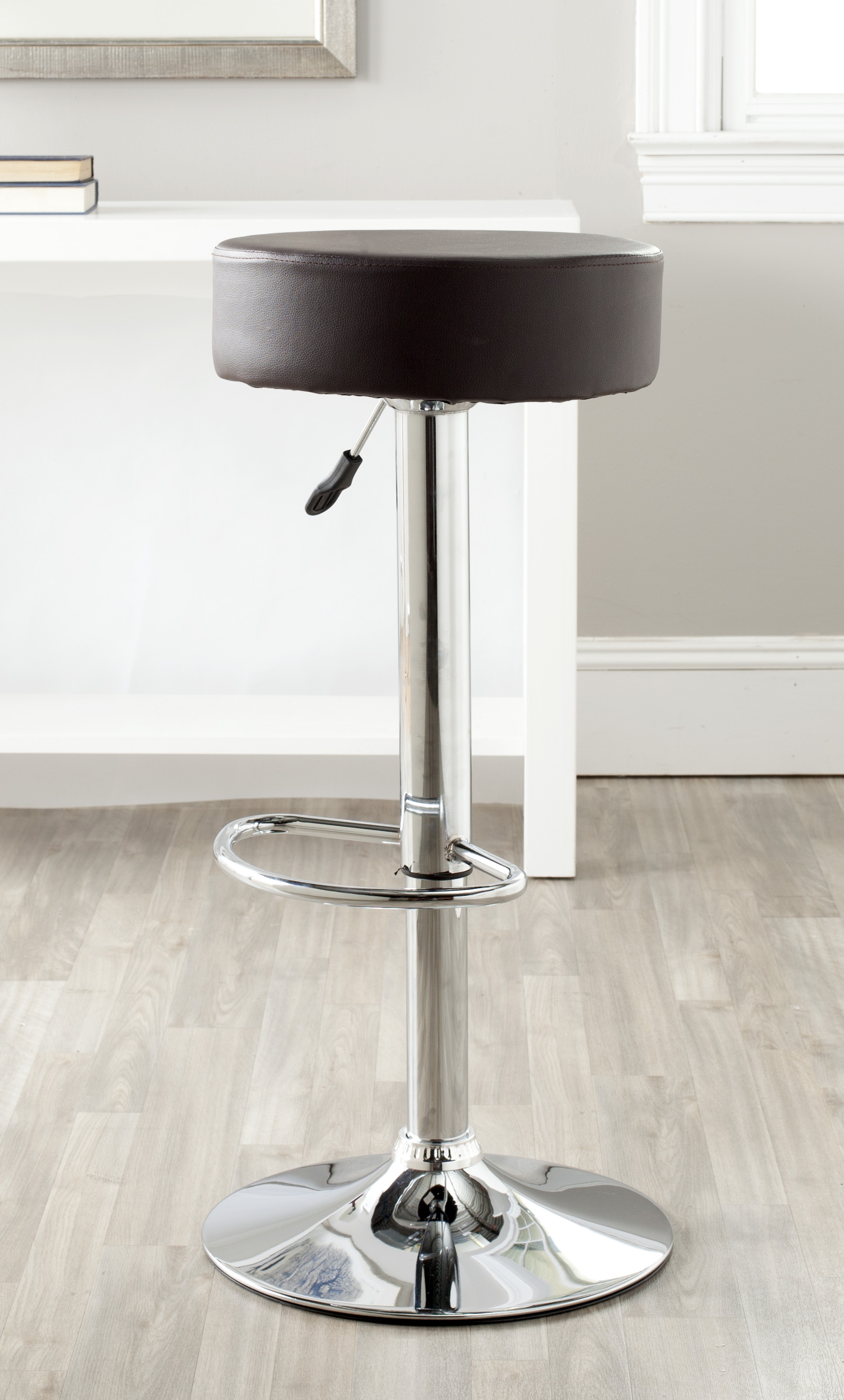 Jude Swivel Bar Stool - Brown - Safavieh - Image 0