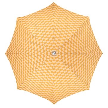 Premium Beach Umbrella, Vintage Blue Checker - Image 3