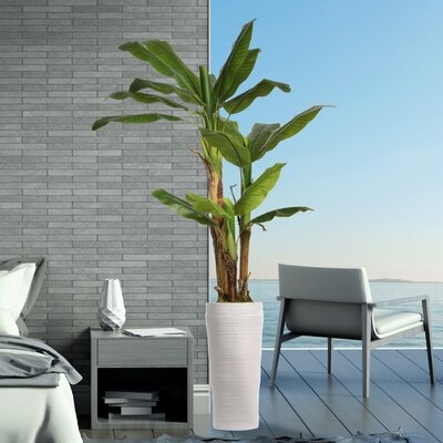 60" Artificial Banana Leaf Tree in Planter - Image 0