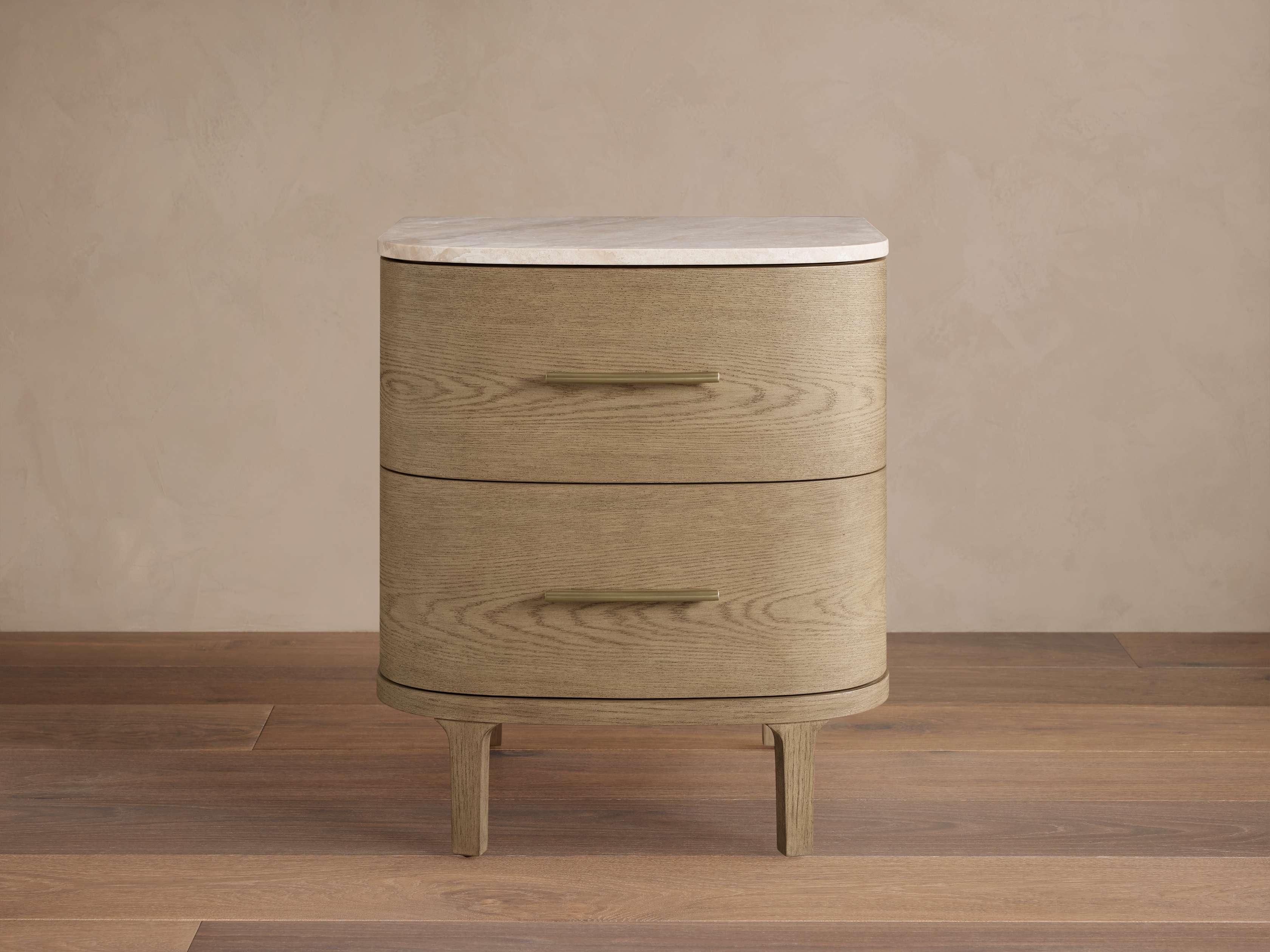 Danny Nightstand in Stone 22" Natural  Fawn/Royal Cream - Image 0