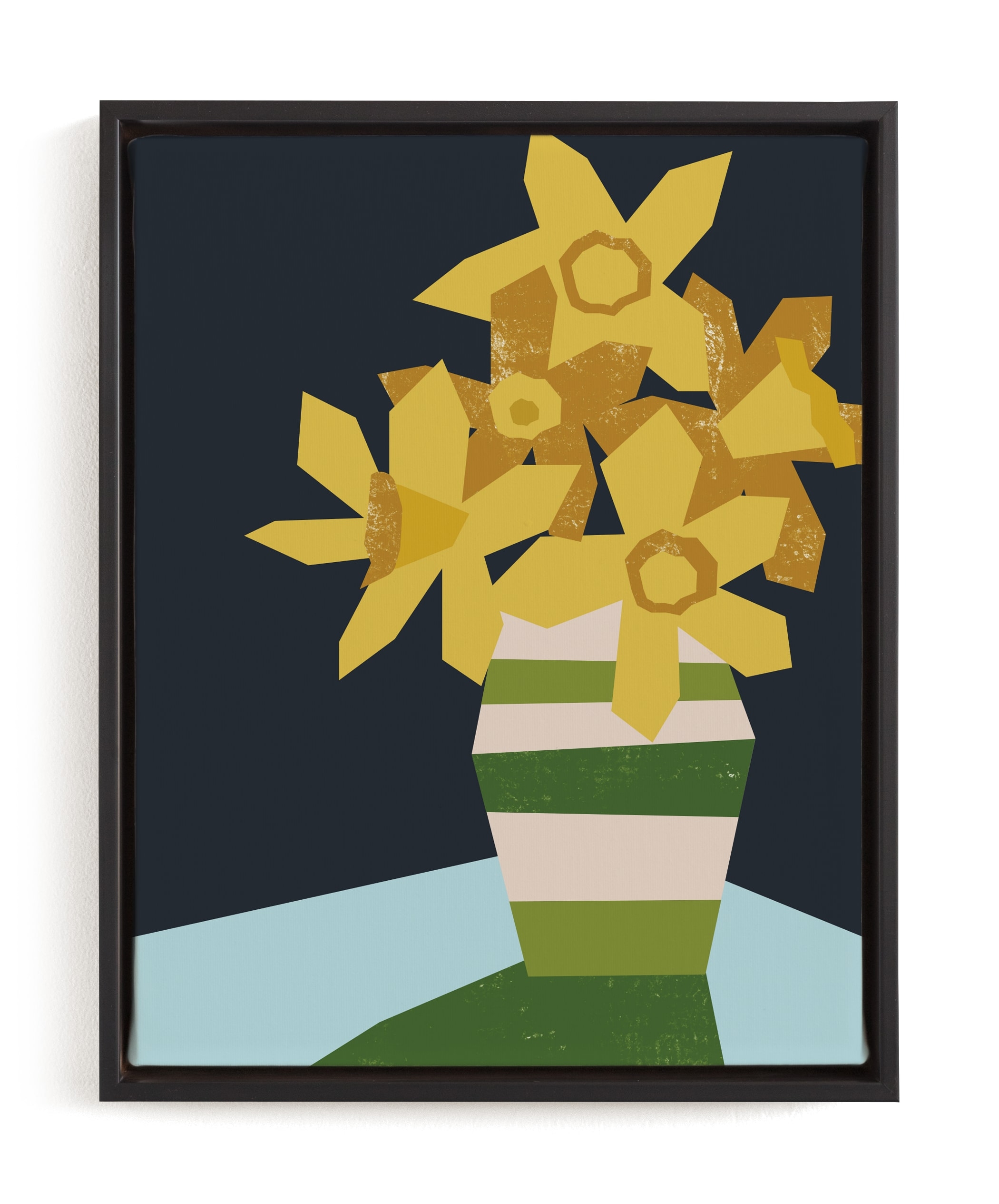 Striped Vase Limited Edition Fine Art Print 1 - Image 0