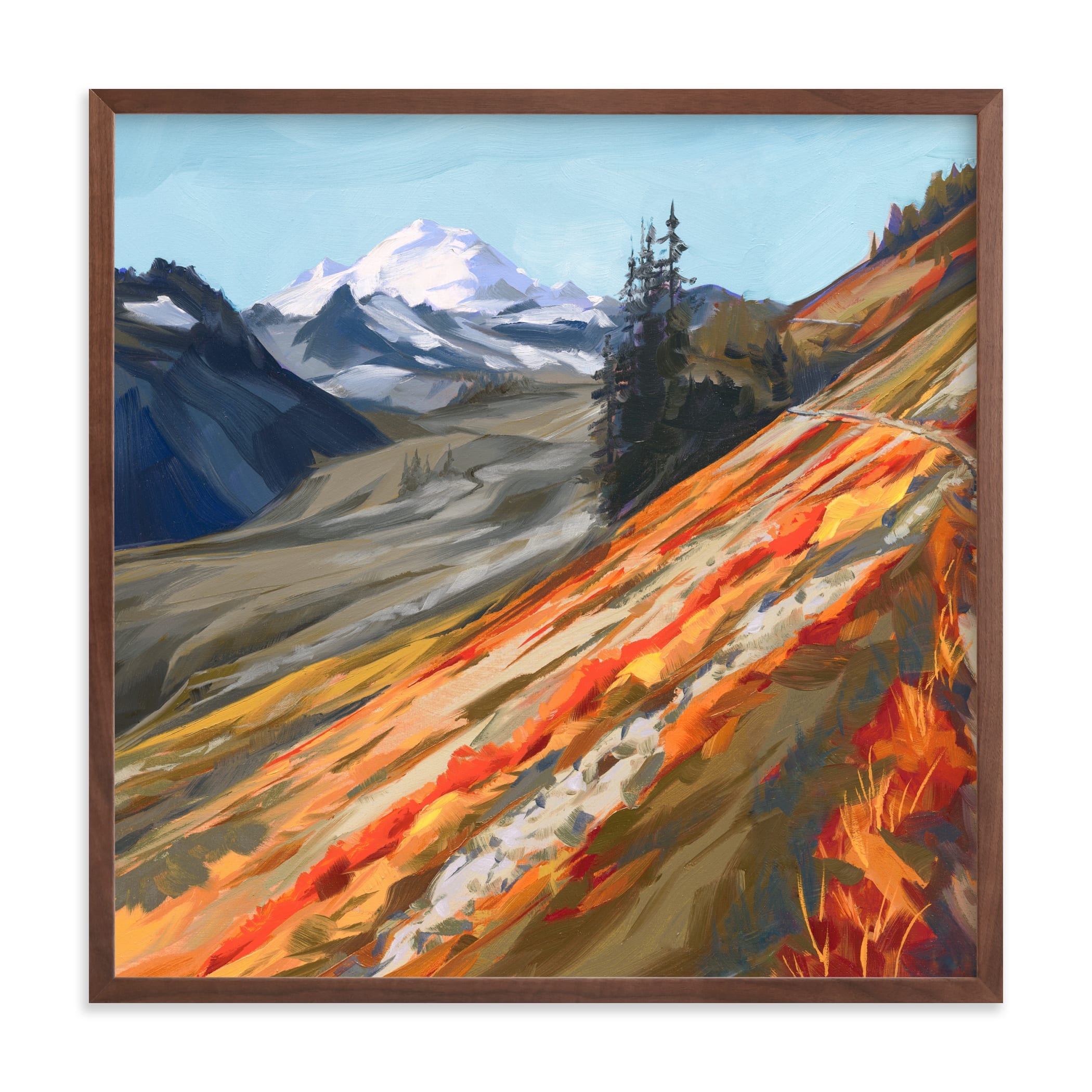 Mount Baker In Autumn Limited Edition Fine Art Print 1 - Image 0