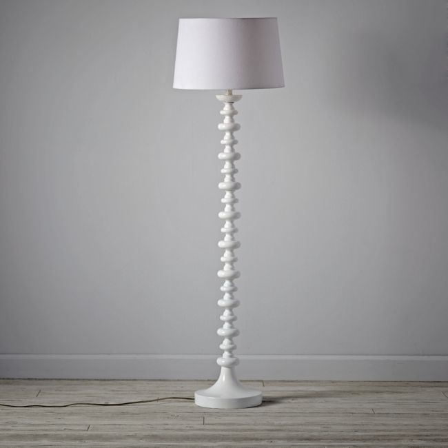 Jenny Lind White Floor Lamp Base - Image 0
