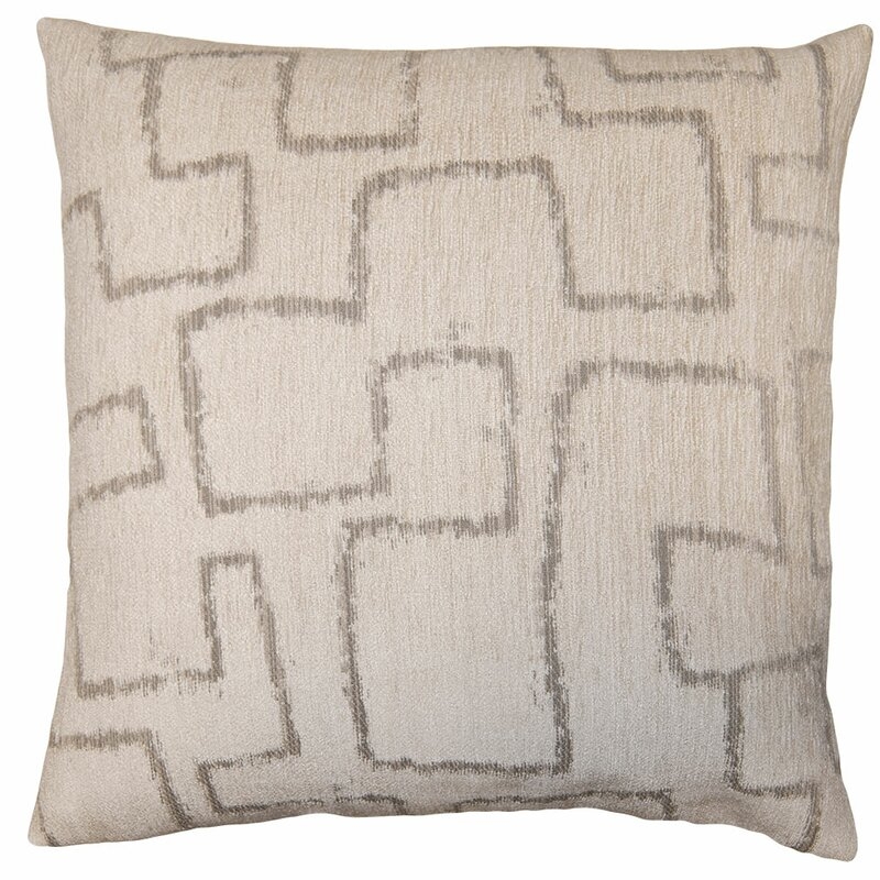 Square Feathers Monarch Maze Pillow Cover & Insert - Image 0