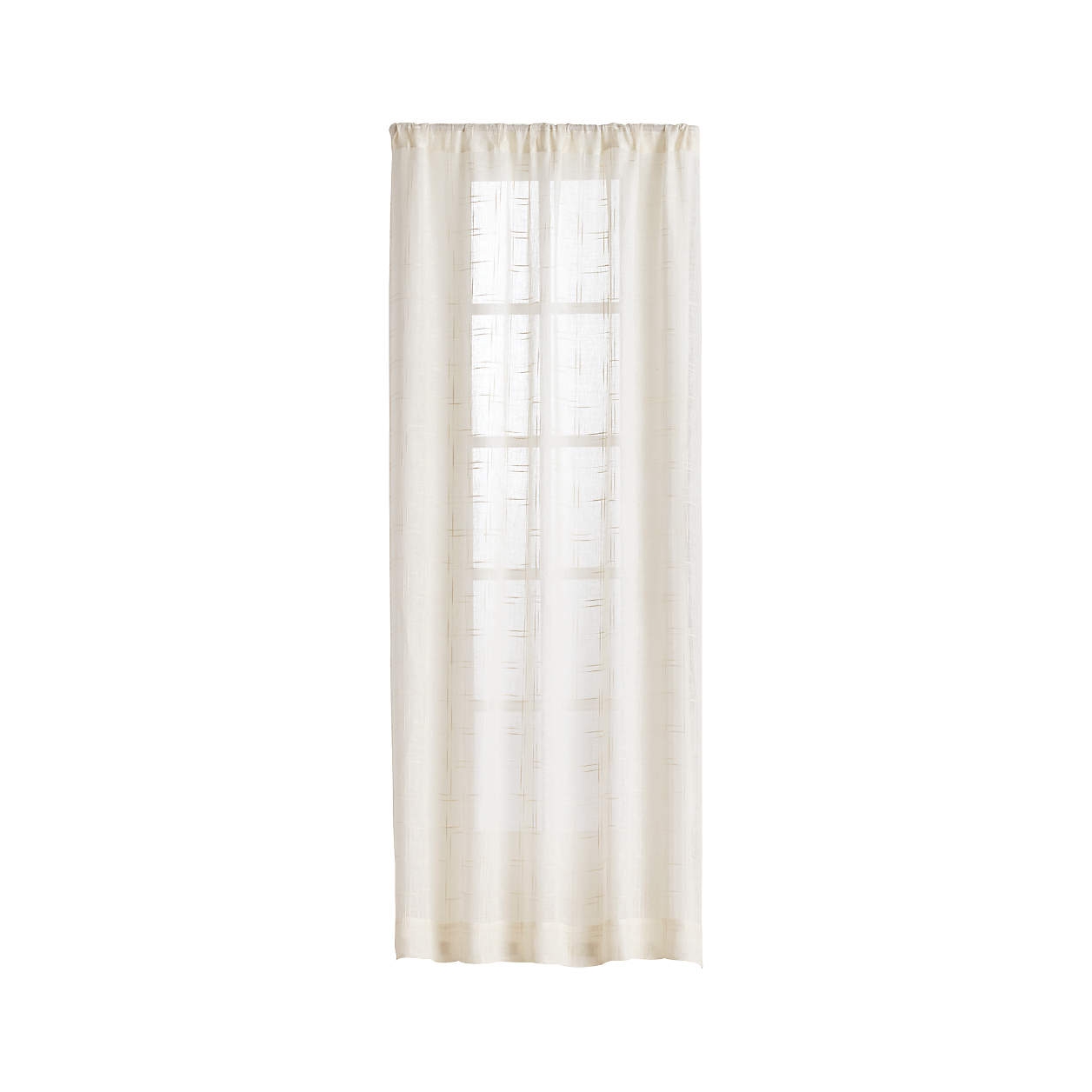 Briza Ivory Sheer Linen Curtains, 50" x 96" - Image 6
