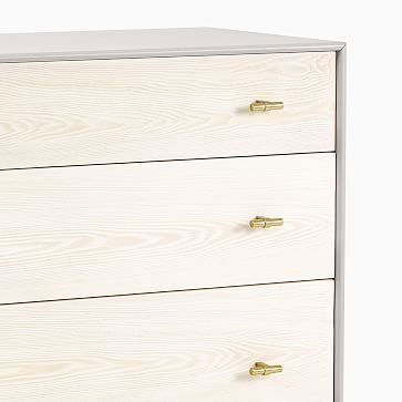 Modernist Wood + Lacquer 3-Drawer Dresser - Winter Wood - Image 3