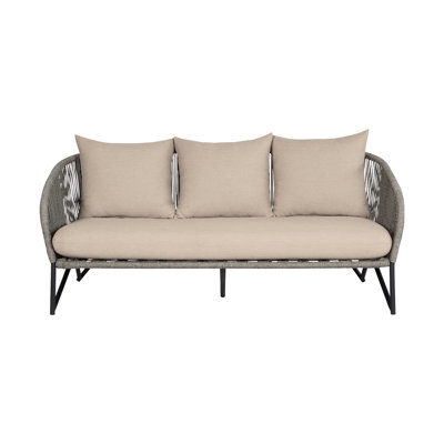 Cambryn 70.5" Wide Outdoor Patio Sofa with Cushions