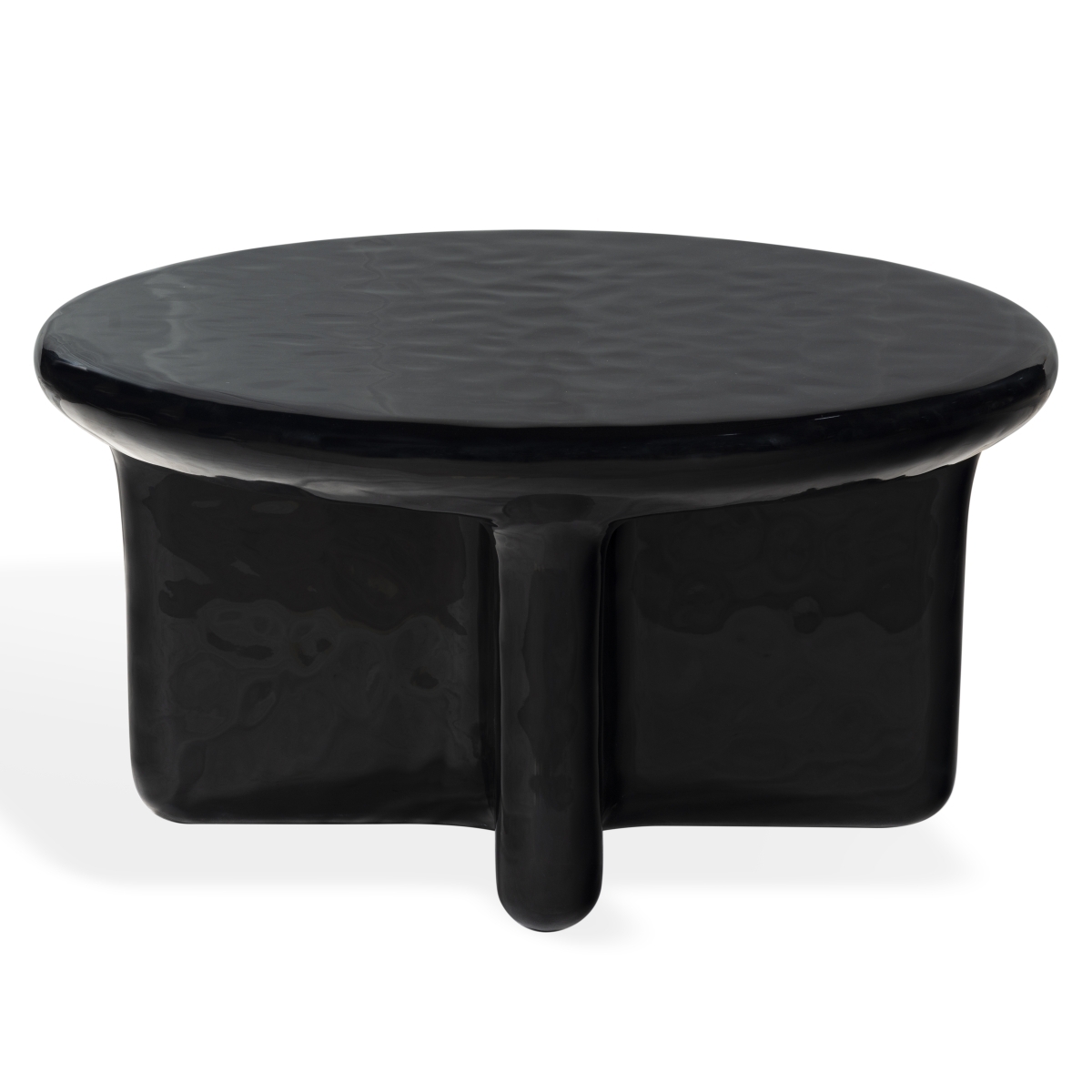 Tressarose Round Coffee Table - Black - Image 7