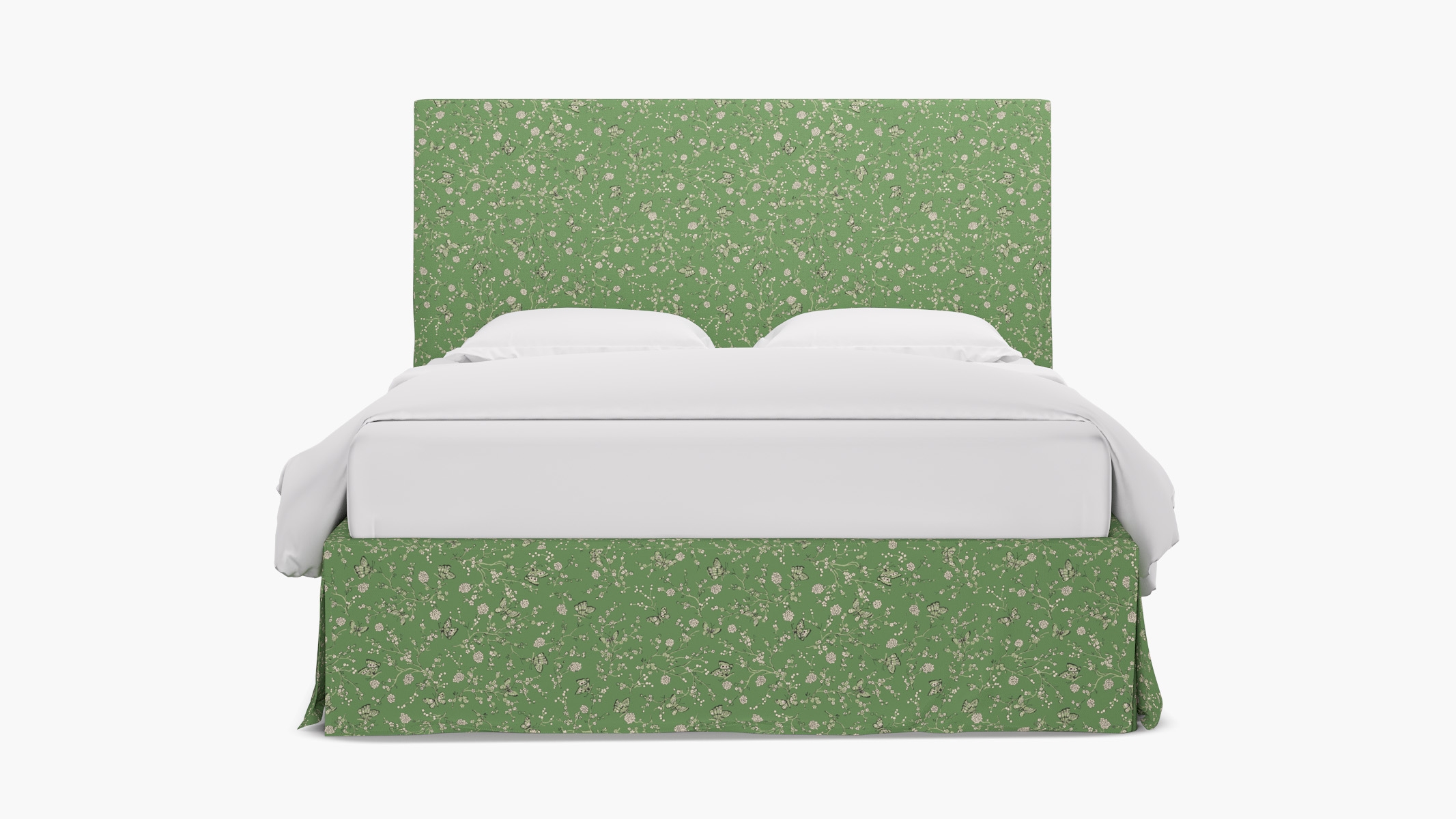 Slipcovered Bed, Kelly Mariposa, King - Image 0