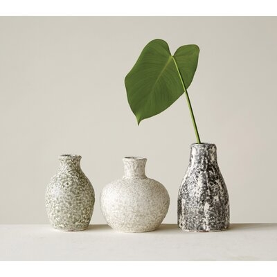 Ebeling Terracotta 3 Piece Table Vase Set - Image 0