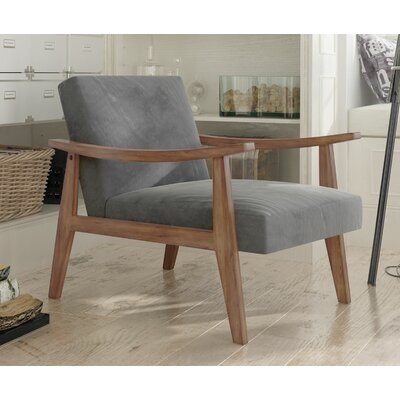 Fletcher 27.5'' Wide Armchair, Charcoal Gray - Image 1