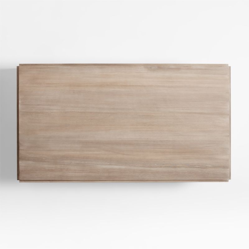 Troupe Natural Pine Wood 65" Rectangular Coffee Table - Image 4