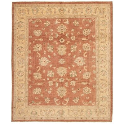 One-of-a-Kind Allahna Hand-Knotted 2010s Chobi Brown 8'4" x 9'10" Wool Area Rug - Image 0