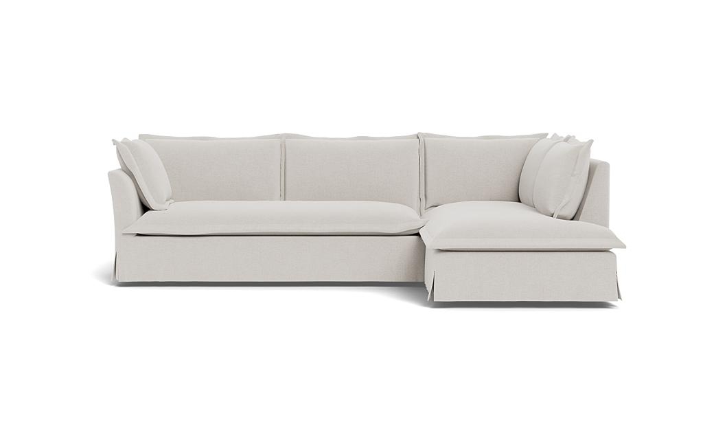 Skylar Slipcovered 3-Seat Right Bumper Sectional - Image 0