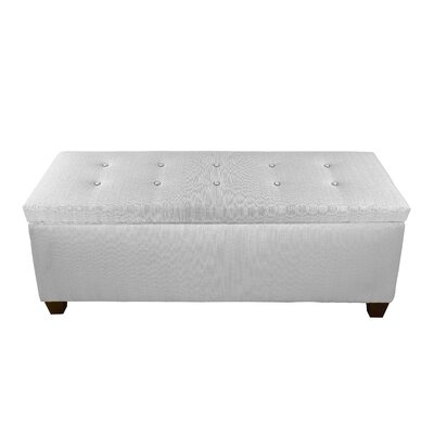Sole Secret Duo 10 Button Upholstered Storage Bench - Image 0
