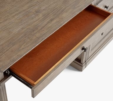 Livingston Desk &amp; Bookcase Set, Brown Wash - Image 5