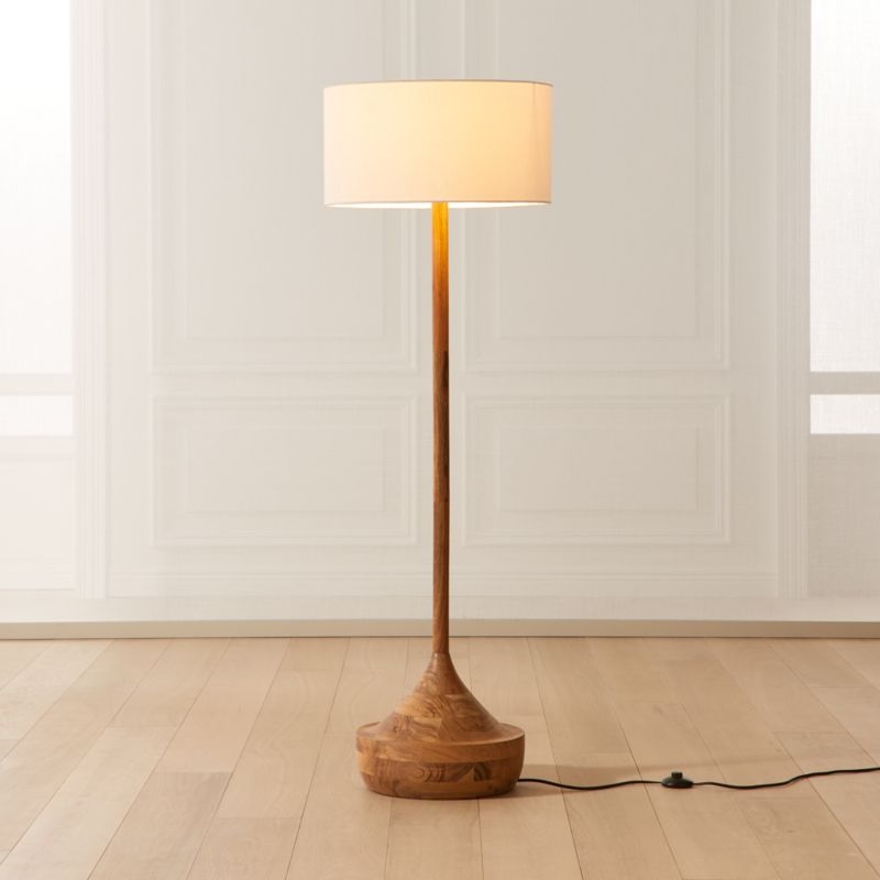 Atlas Wood Floor Lamp, Natural - Image 1