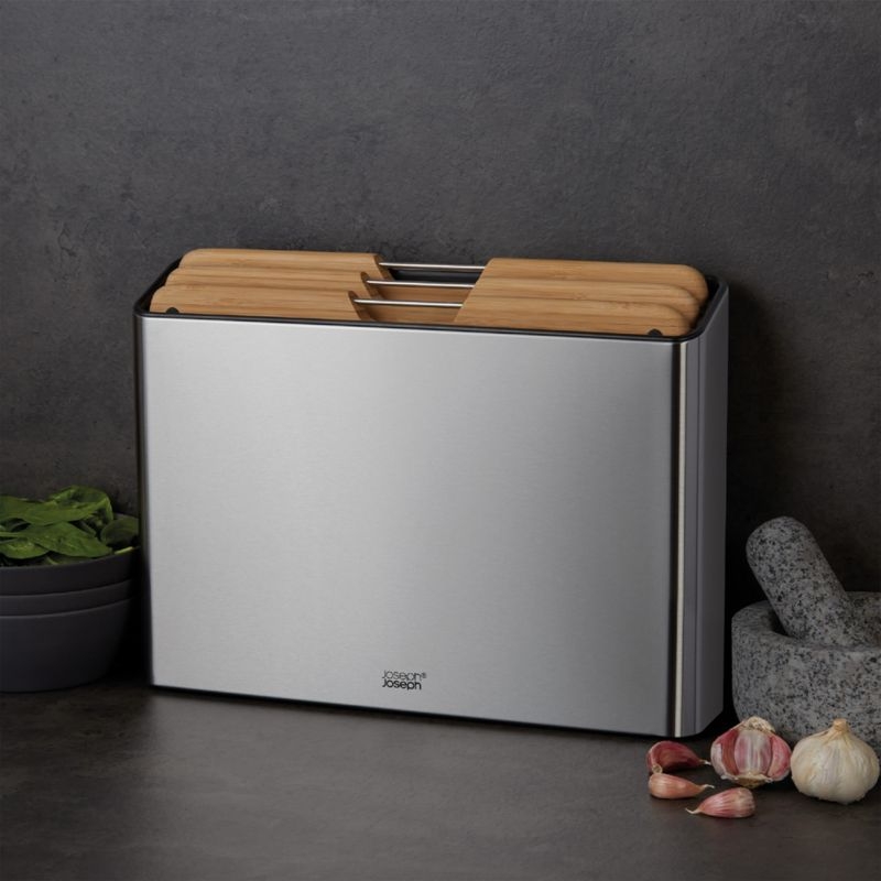 Joseph Joseph Folio Steel Bamboo 3-Piece Board - Image 4