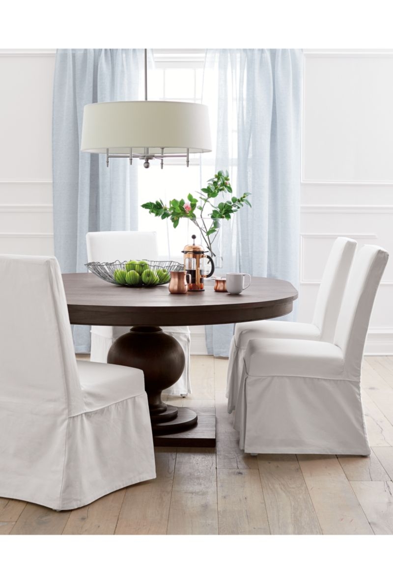 Slip White Slipcovered Dining Chair - Image 9