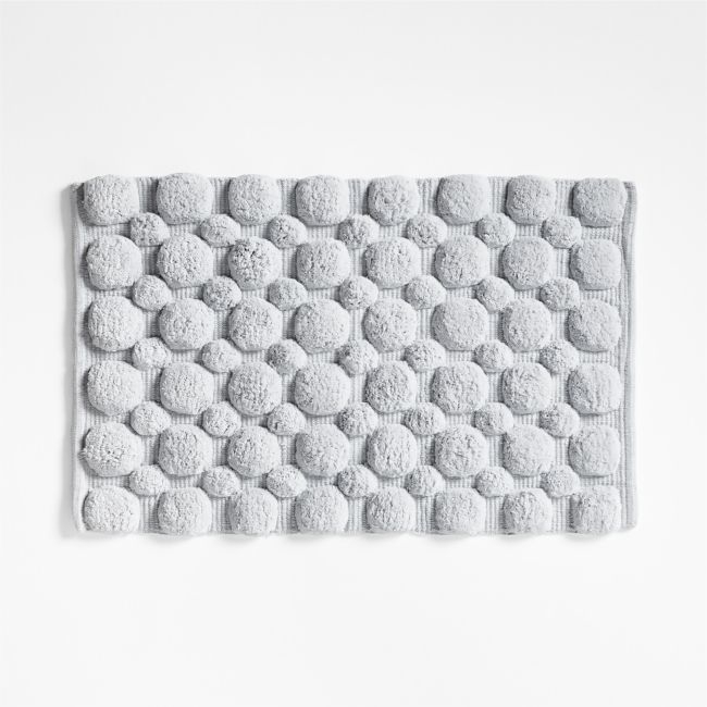 Kupla Grey 100% Organic Cotton Bath Rug - Image 0
