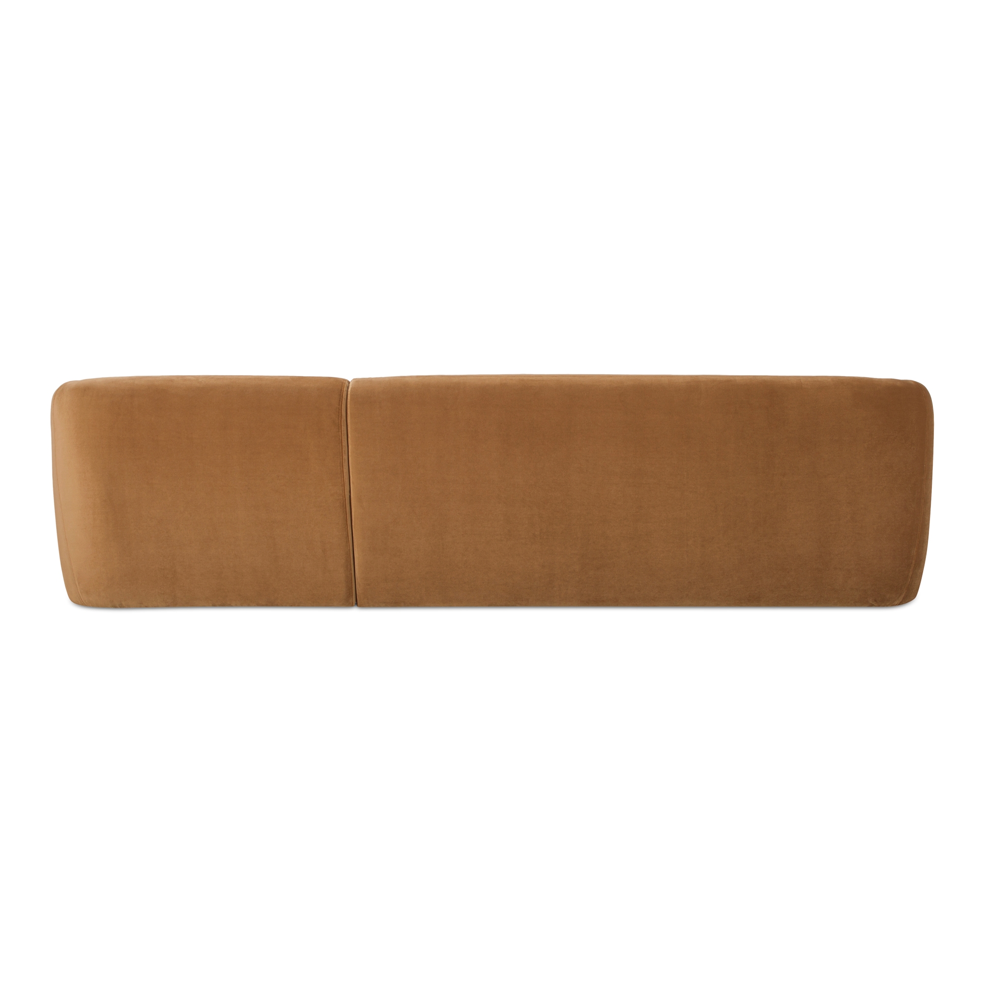 Faye Right Sectional Tan Faux Mohair - Image 3