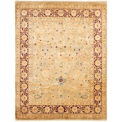 One-of-a-Kind Rathjen Hand-Knotted 2010s Tabriz Red/Beige 8' x 10'3" Wool Area Rug - Image 0