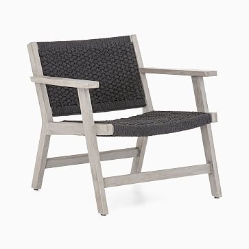 Catania Outdoor Rope Chair, Weathered Grey - Image 1