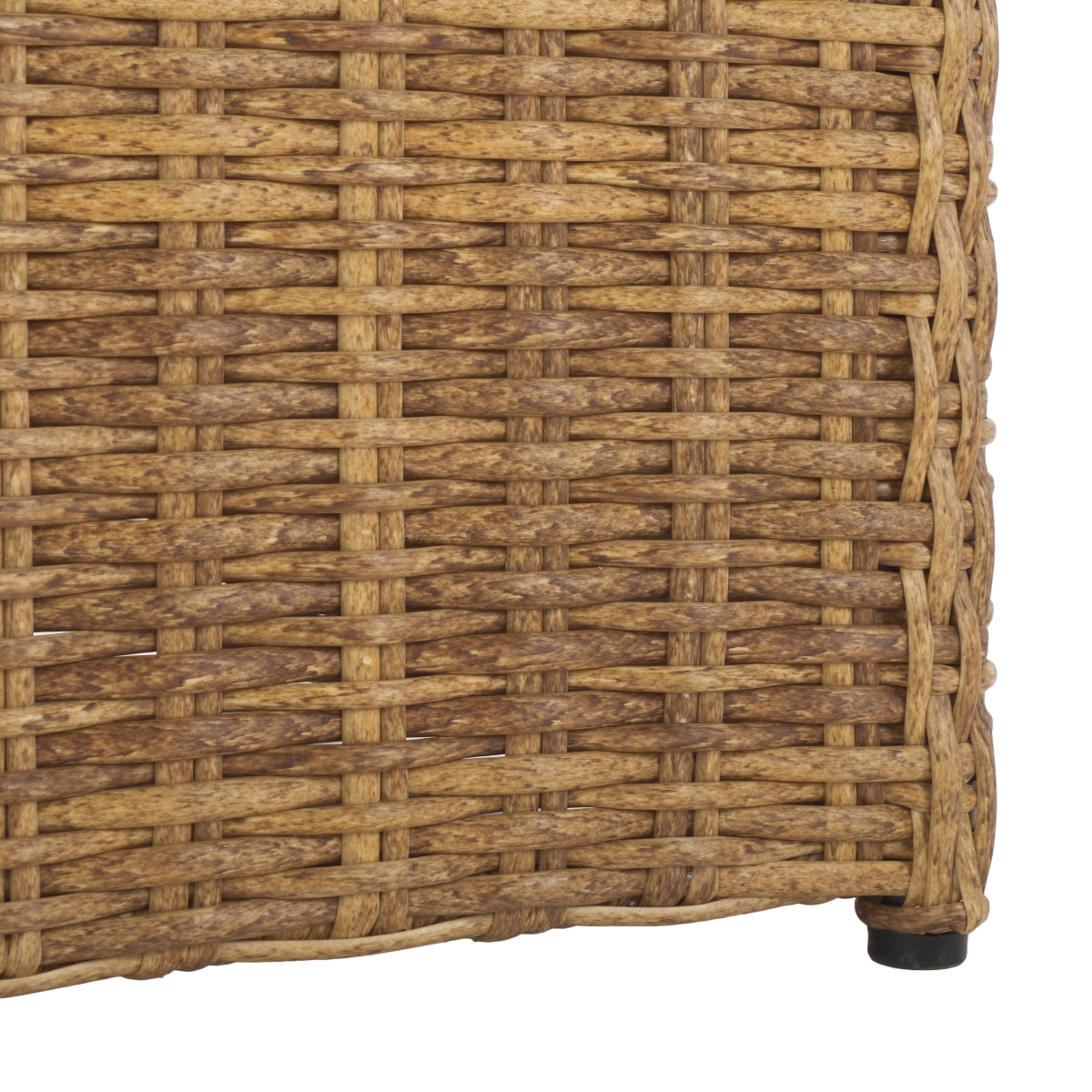 Melbourne Wicker Dining Chair - Natural/White - Image 3