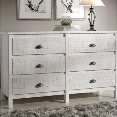 Altamirano 6 Drawer 51'' W Solid Wood Double Dresser - Image 0