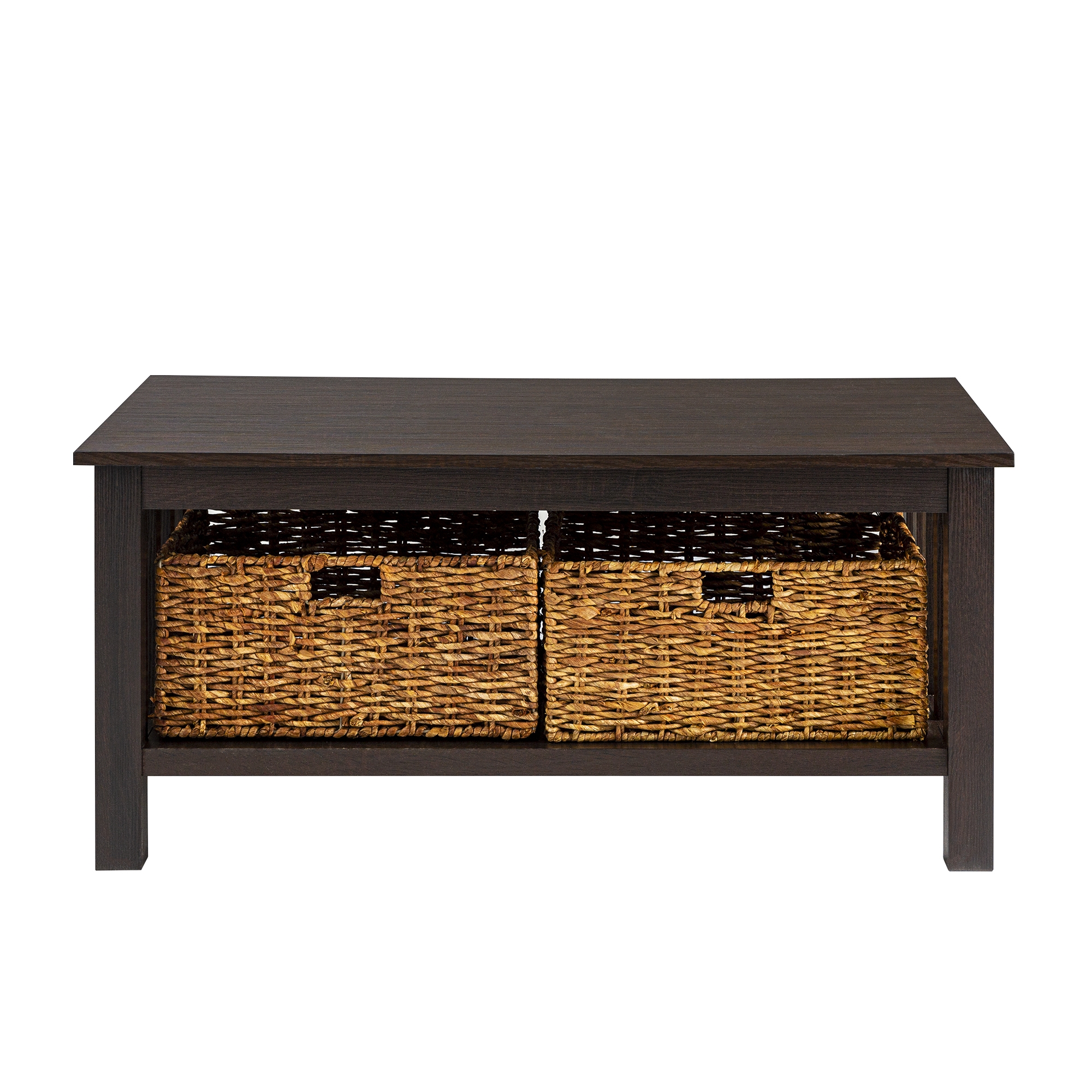 Mission Storage Coffee Table with Baskets - Espresso - Image 1