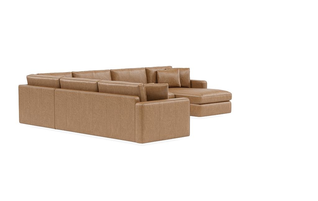 James Leather 4-Piece 5-Seat Corner Chaise Sectional Right - Image 1