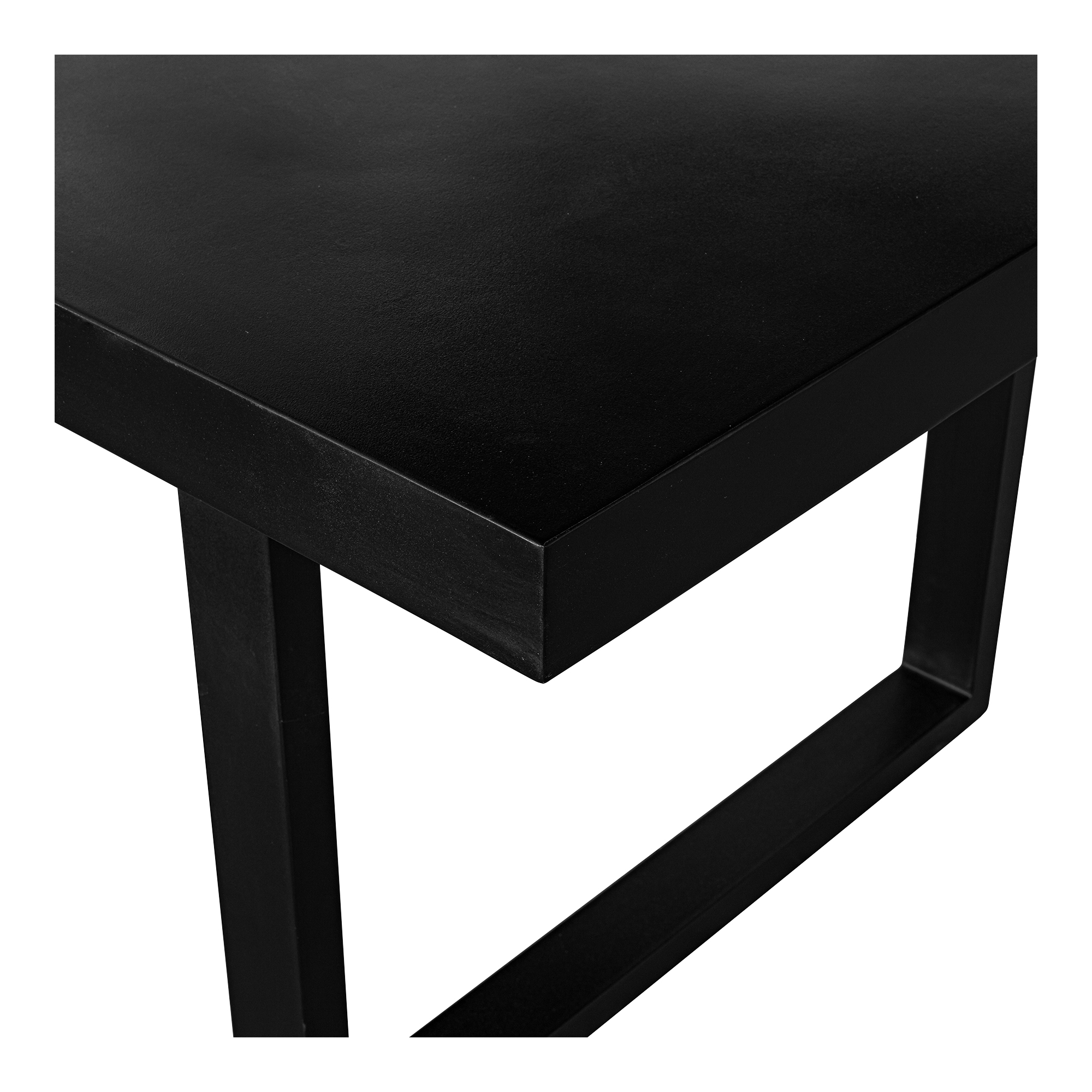 Jedrik Large Outdoor Dining Table Black - Image 4