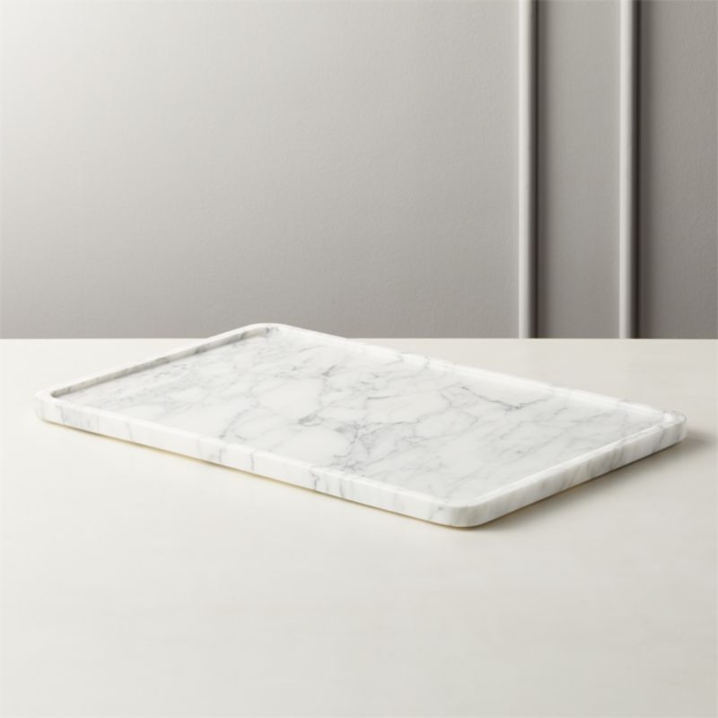 Rectangular Marble Serving Tray by Jennifer Fisher - Image 4
